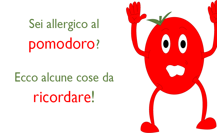 Foto di un pomodoro che si arrende a chi è allergico ai pomodori 