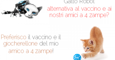 Vaccino al gatto, gatto robot o gatto reale e vaccino?