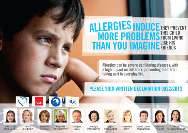 Le allergie: la dachiarazione per il Parlamento Europeo